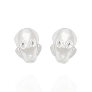 Silver Monkey Earrings