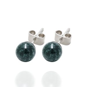 Stud Jade Earrings 7mm