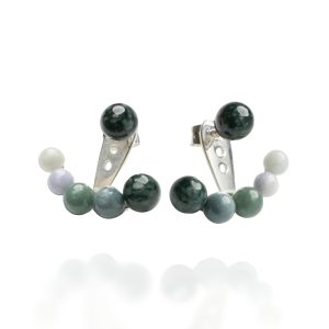 Multicolor Jade Earrings