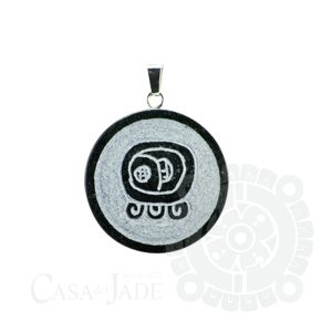 Mayan Nahual Toj pendant handmade with sterling silver and Guatemalan jadeite jade