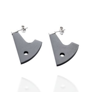 Mosaic Black Jade Earrings