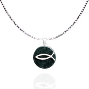 Round pendant Symbol of Jesus