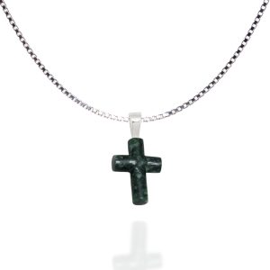 Small Jade Cross Pendant