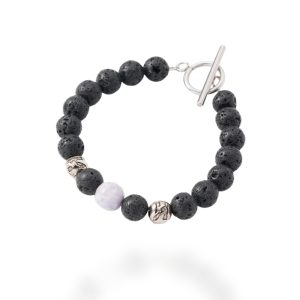 Lava & Lavender Jade Bracelet - Helps
