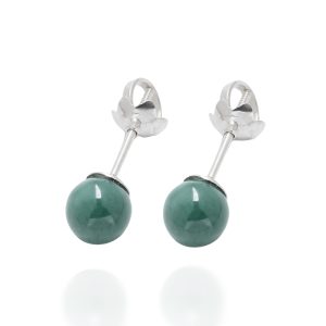 Stud Jade Earrings For Baby Girl