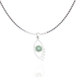 Apple green pendant Through my eyes