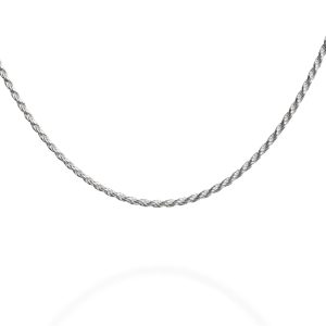 16" silver chain