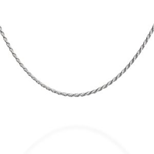 18" silver chain