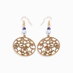 ¨Stella¨ Lavender Jade & Amethyst Star Earrings