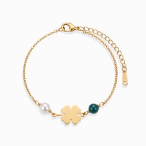¨Klover¨Princess Jade & Pearl Bracelet